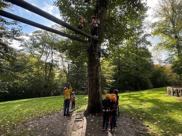 Ausflug in den Hochseilgarten