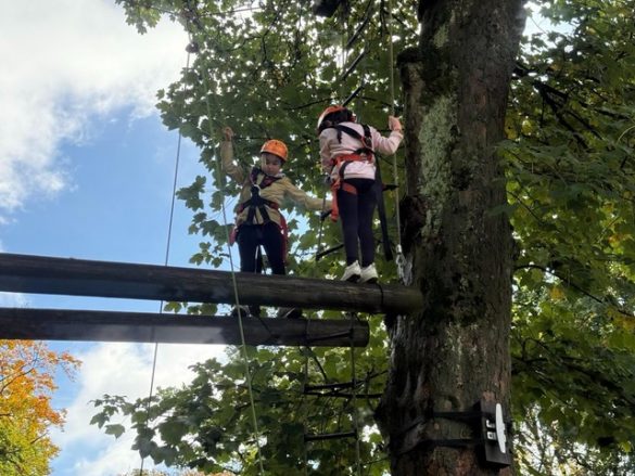 Ausflug in den Hochseilgarten