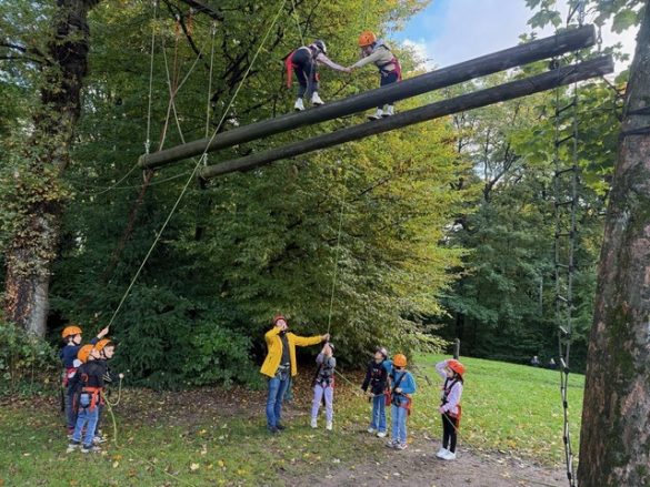 Ausflug in den Hochseilgarten