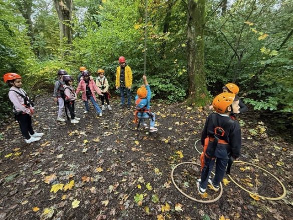 Ausflug in den Hochseilgarten