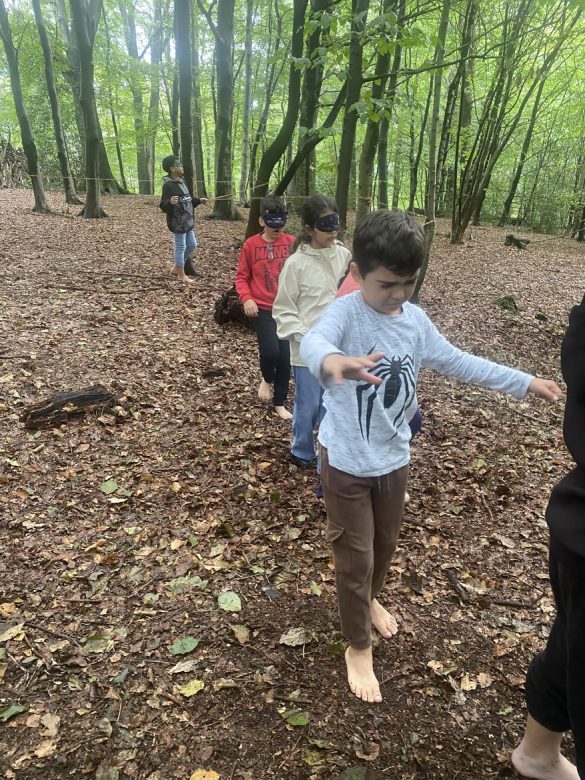 Die Klasse 4c bei den Waldjugendspielen
